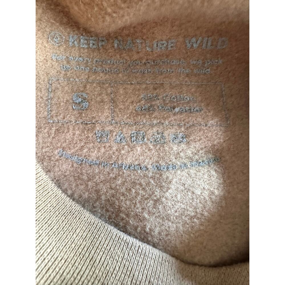 New W/ Imperf. The Living Desert Zoo Sz S Keep Nature Wild Fleece $65 Sweatshirt - Picture 5 of 8